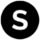 het logo van Sonos Speaker wordt gekenmerkt door een witte letter 's' met een zwarte achtergrond.